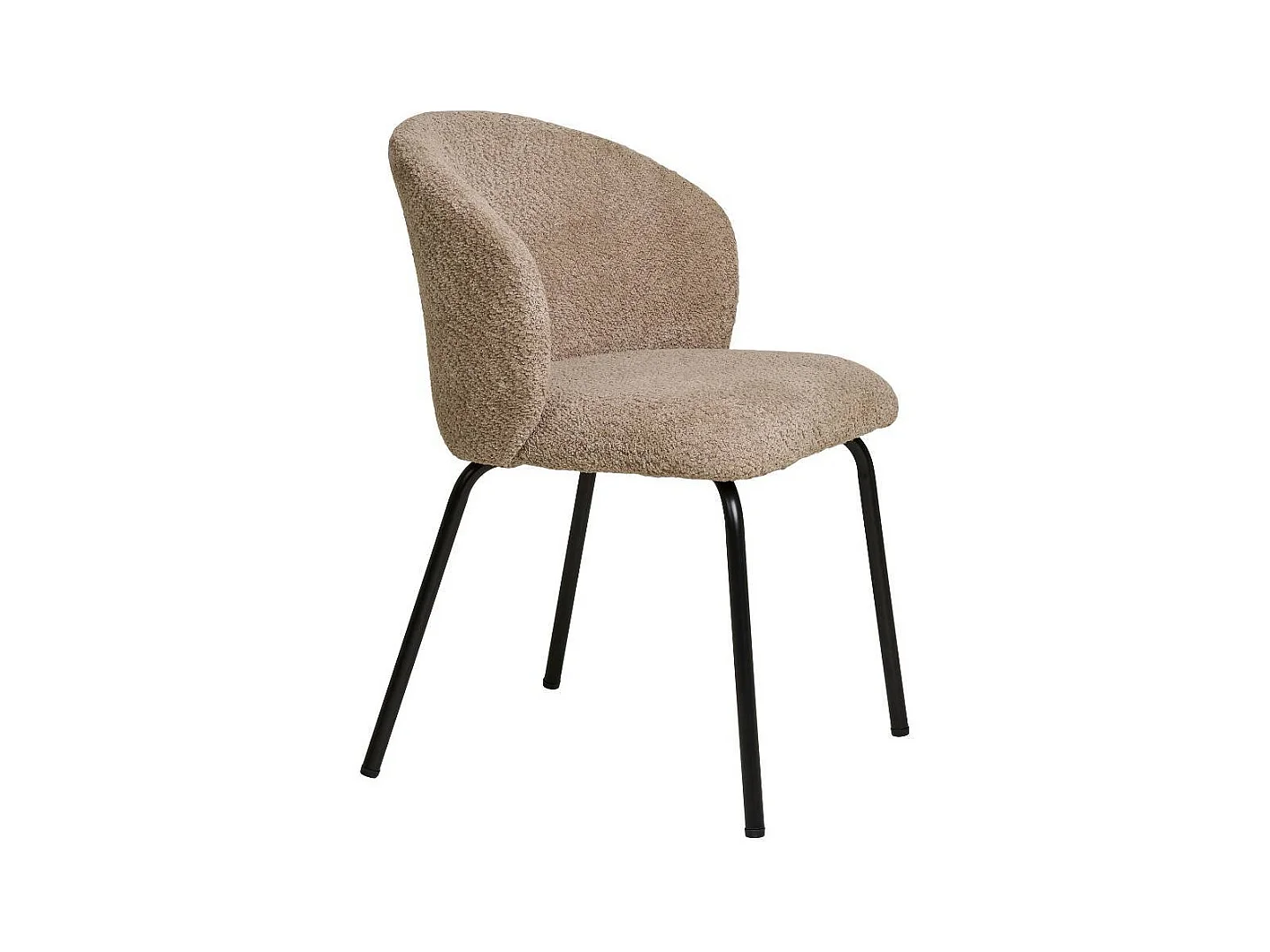 Esszimmerstuhl Esstischstuhl in Beige mit gepolsterter Rückenlehne (2er Set)