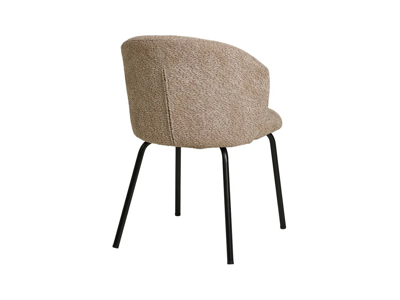 Esszimmerstuhl Esstischstuhl in Beige mit gepolsterter Rückenlehne (2er Set)