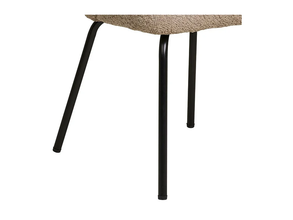 Esszimmerstuhl Esstischstuhl in Beige mit gepolsterter Rückenlehne (2er Set)