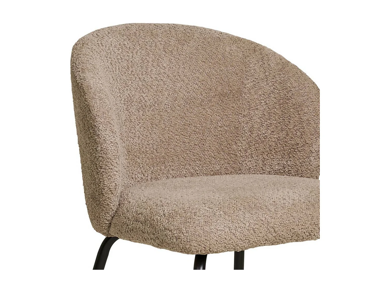 Esszimmerstuhl Esstischstuhl in Beige mit gepolsterter Rückenlehne (2er Set)