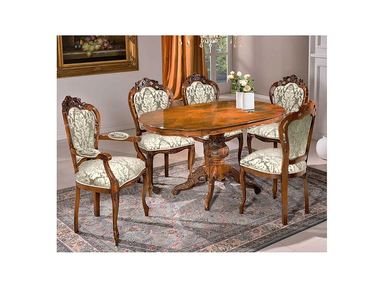 Esstischstuhl mit hoher Lehne Barockstil