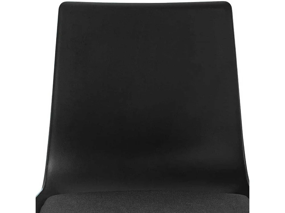 Moderne Esstisch Stühle in Schwarz Kunststoff (2er Set)