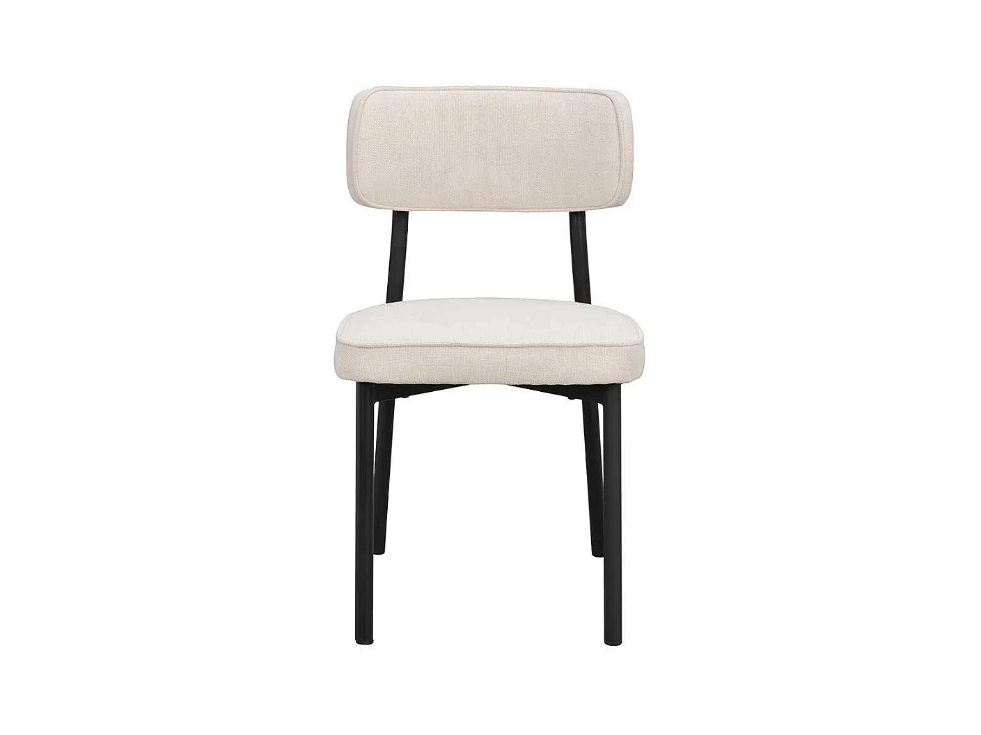 Esstisch Stühle in modernem Design Gestell aus Metall (2er Set)