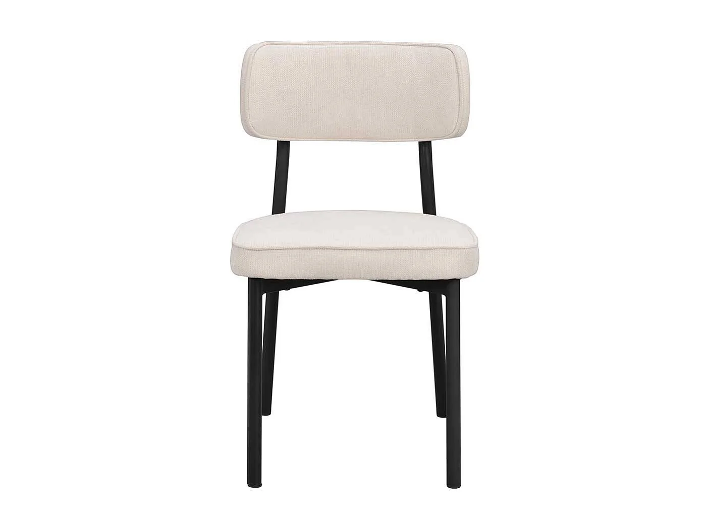 Esstisch Stühle in modernem Design Gestell aus Metall (2er Set)