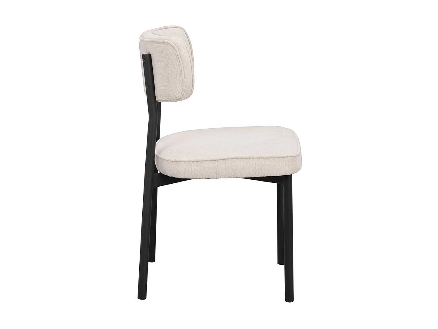 Esstisch Stühle in modernem Design Gestell aus Metall (2er Set)