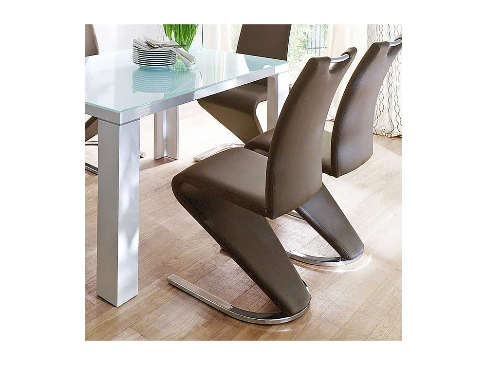 Esszimmerstuhl in Braun modern (2er Set)