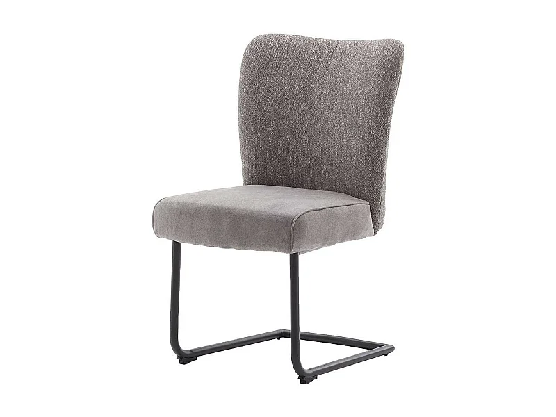 Schwingst�hle in Grau Stoff hoher Lehne (2er Set)