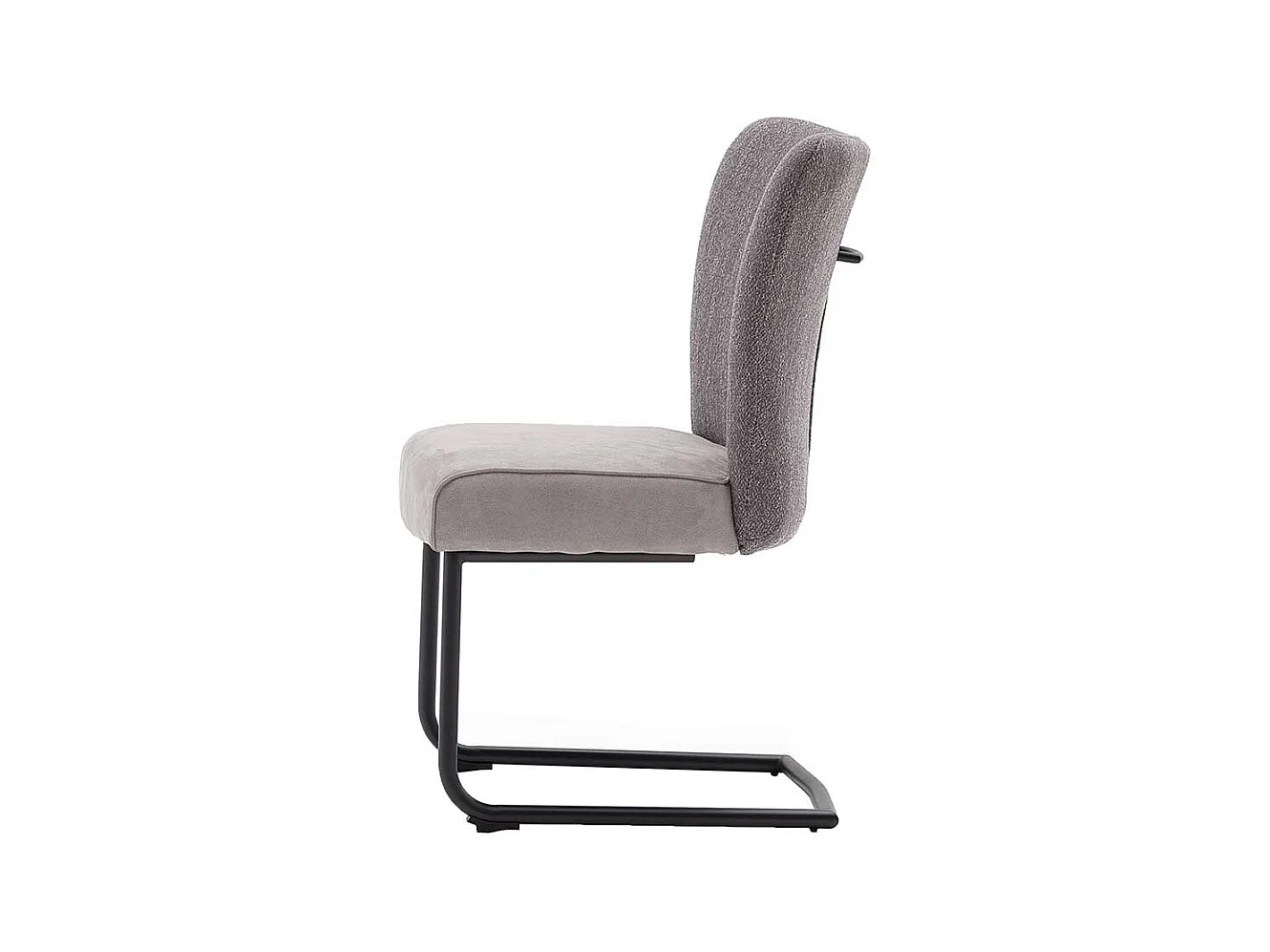 Schwingst�hle in Grau Stoff hoher Lehne (2er Set)