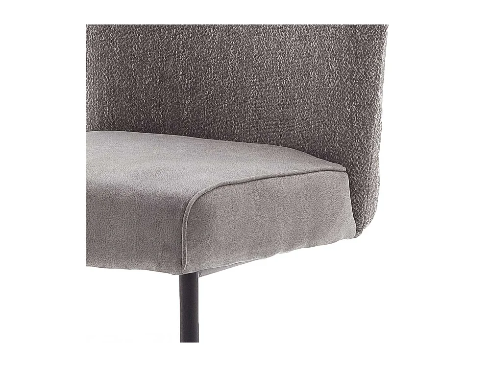 Schwingst�hle in Grau Stoff hoher Lehne (2er Set)