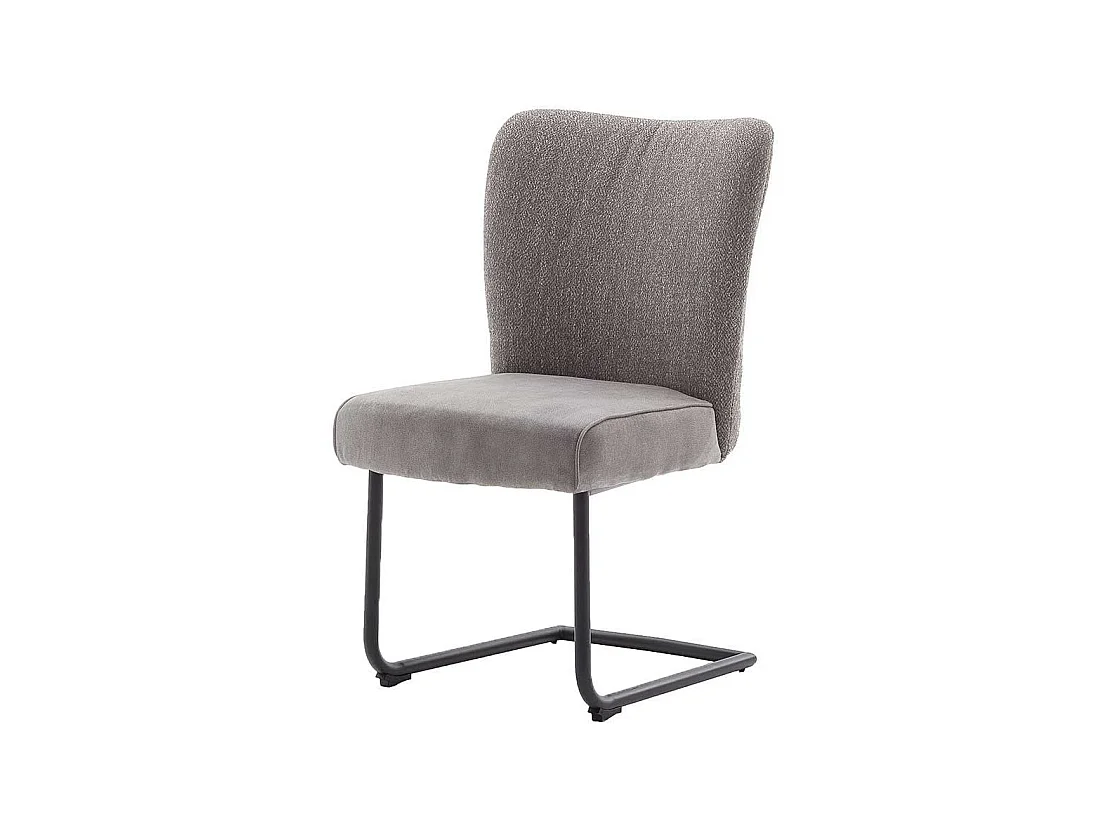 Schwingst�hle in Grau Stoff hoher Lehne (2er Set)