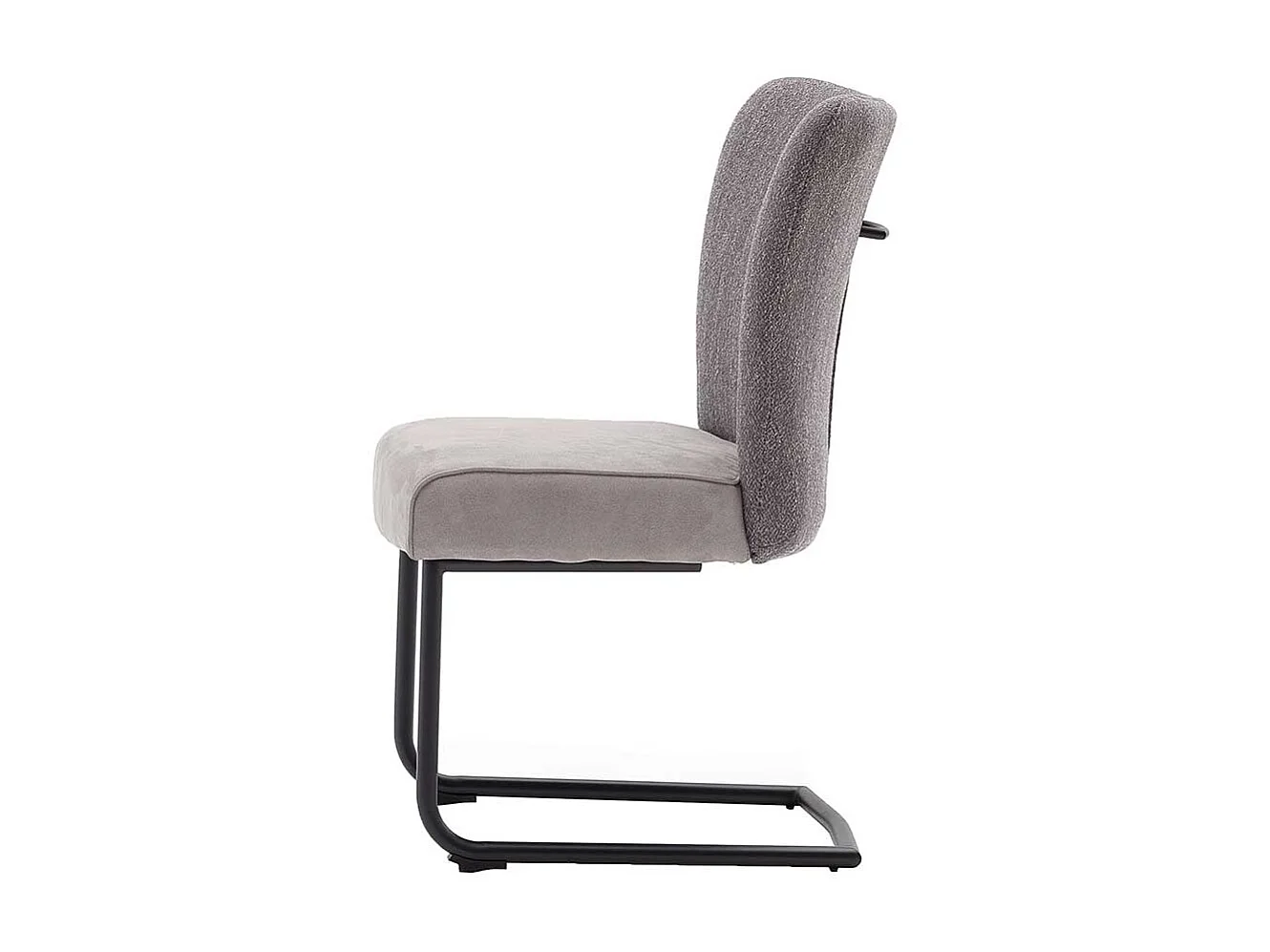 Schwingst�hle in Grau Stoff hoher Lehne (2er Set)