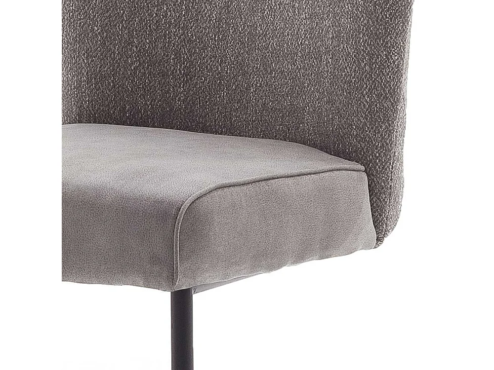 Schwingst�hle in Grau Stoff hoher Lehne (2er Set)