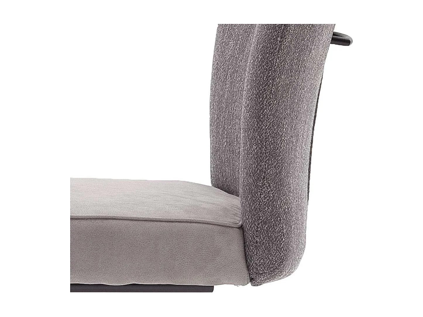 Schwingst�hle in Grau Stoff hoher Lehne (2er Set)