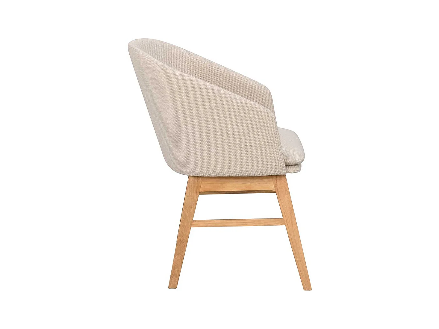 Esszimmerarmlehnstuhl Set in Beige Eichefarben (2er Set)