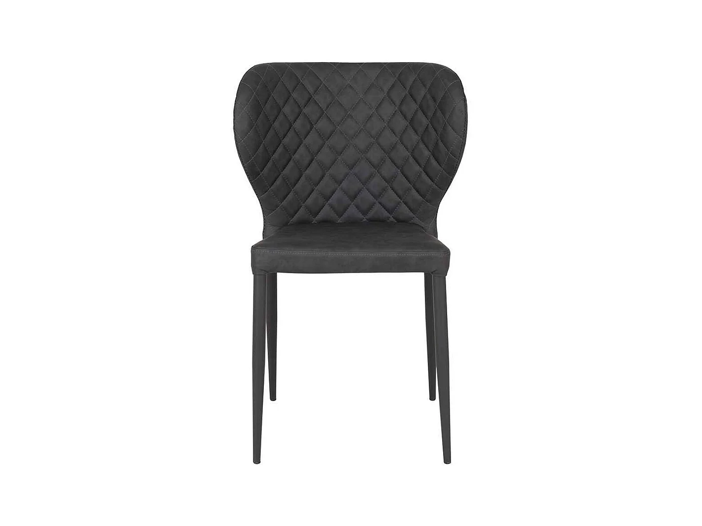 Esstisch Stapelstühle aus Kunstleder Metall (4er Set)