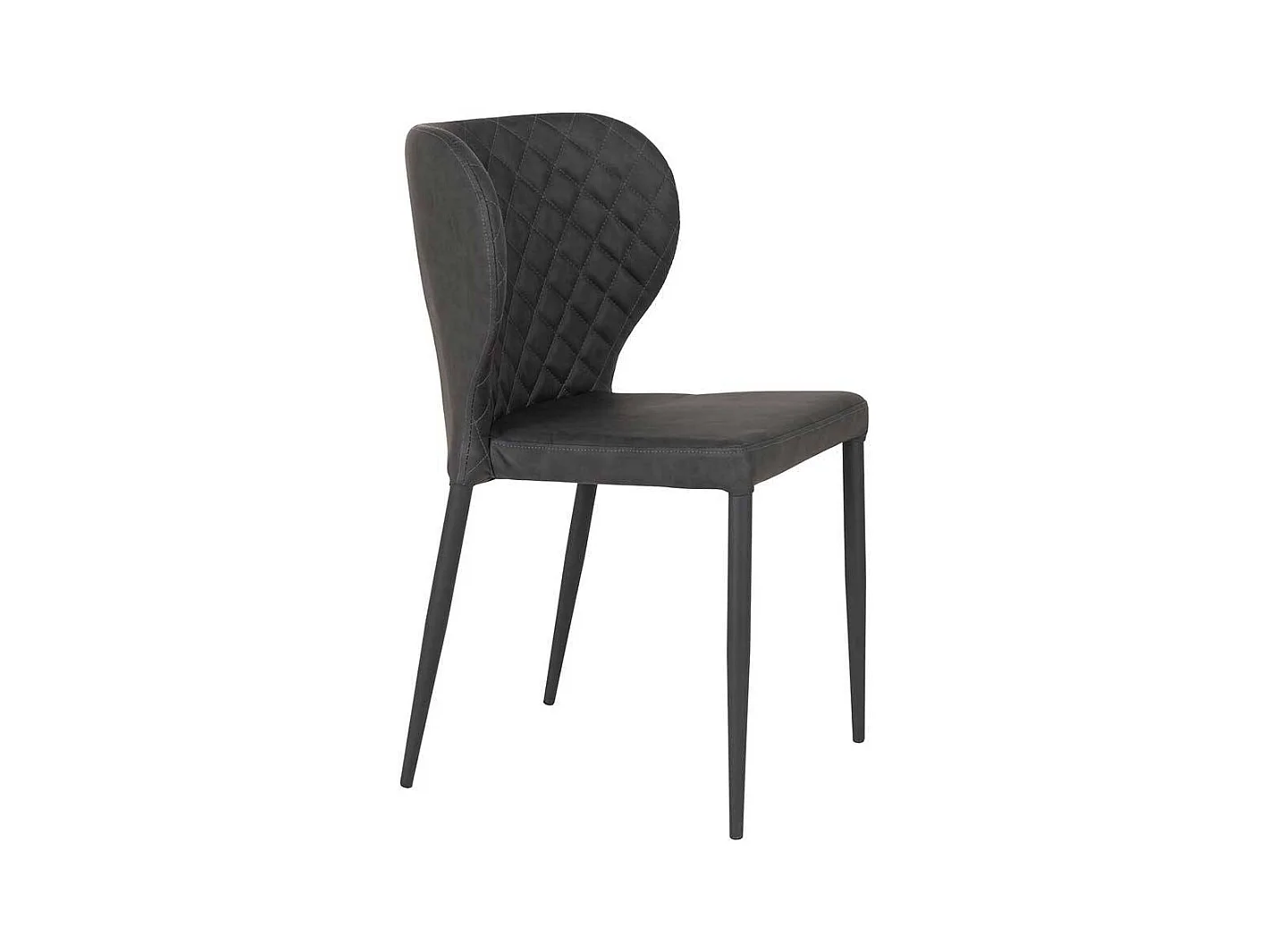 Esstisch Stapelstühle aus Kunstleder Metall (4er Set)