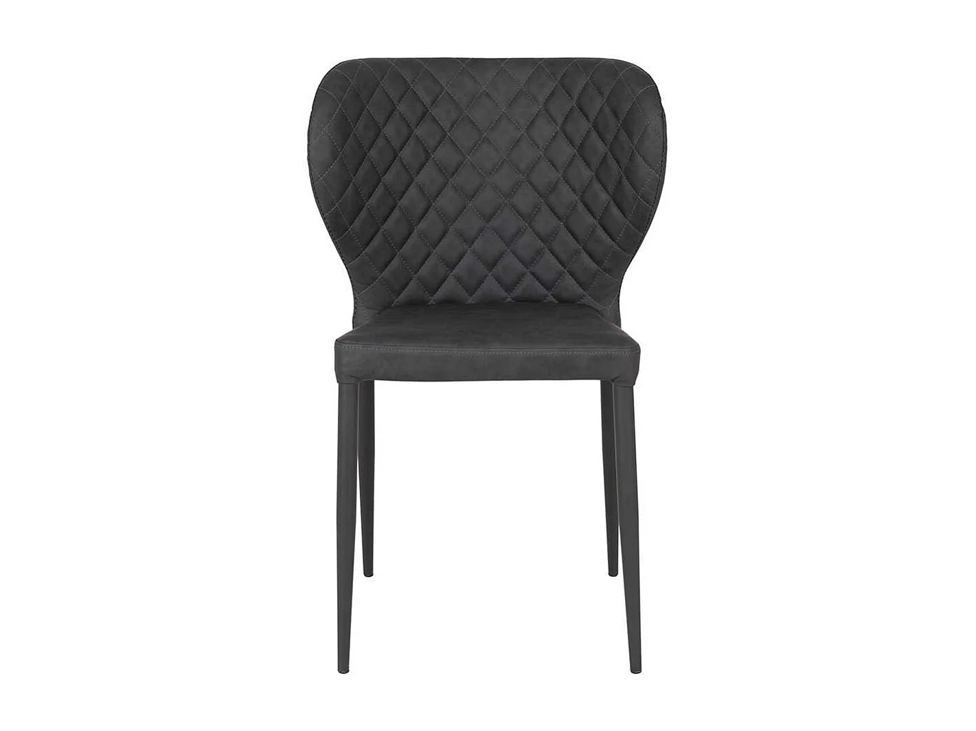 Esstisch Stapelstühle aus Kunstleder Metall (4er Set)