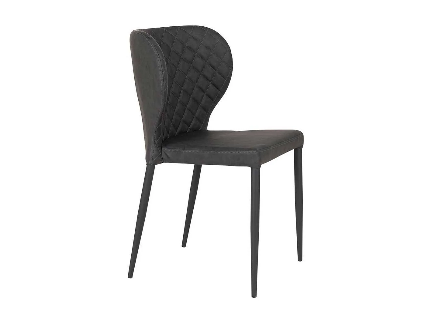 Esstisch Stapelstühle aus Kunstleder Metall (4er Set)