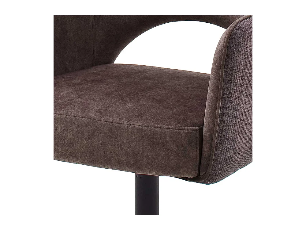 Drehstuhl in Hellbraun und Schwarz Armlehnen (2er Set)