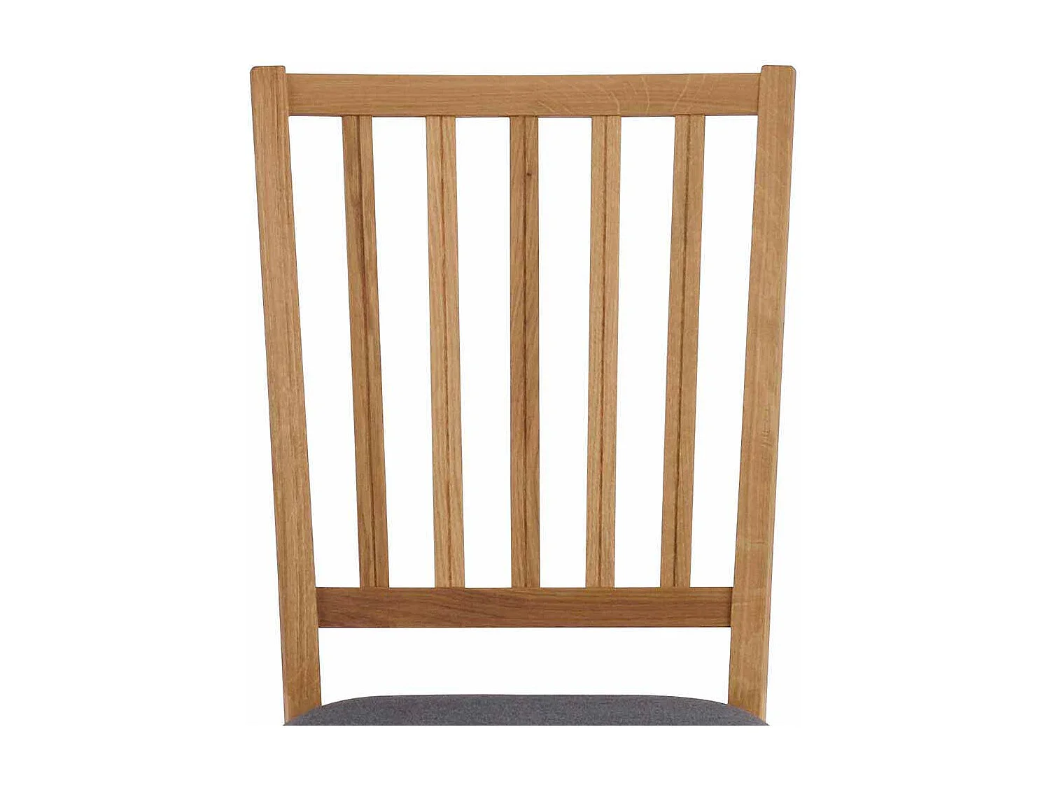 Esszimmerstuhl aus Eiche Massivholz Grau Webstoff (2er Set)