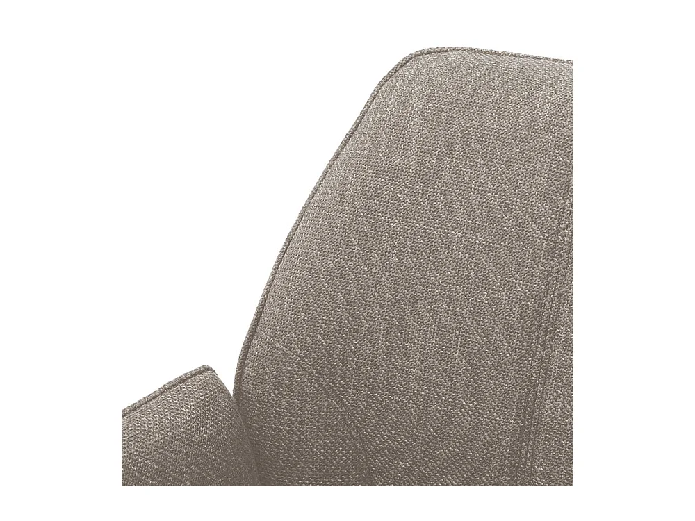 Drehbare Esszimmer Stühle in Hellbraun Webstoff Armlehnen (2er Set)