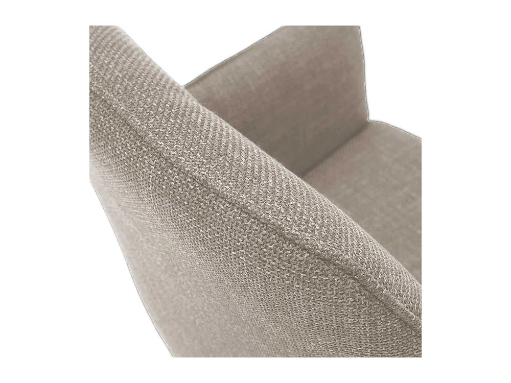 Drehbare Esszimmer Stühle in Hellbraun Webstoff Armlehnen (2er Set)