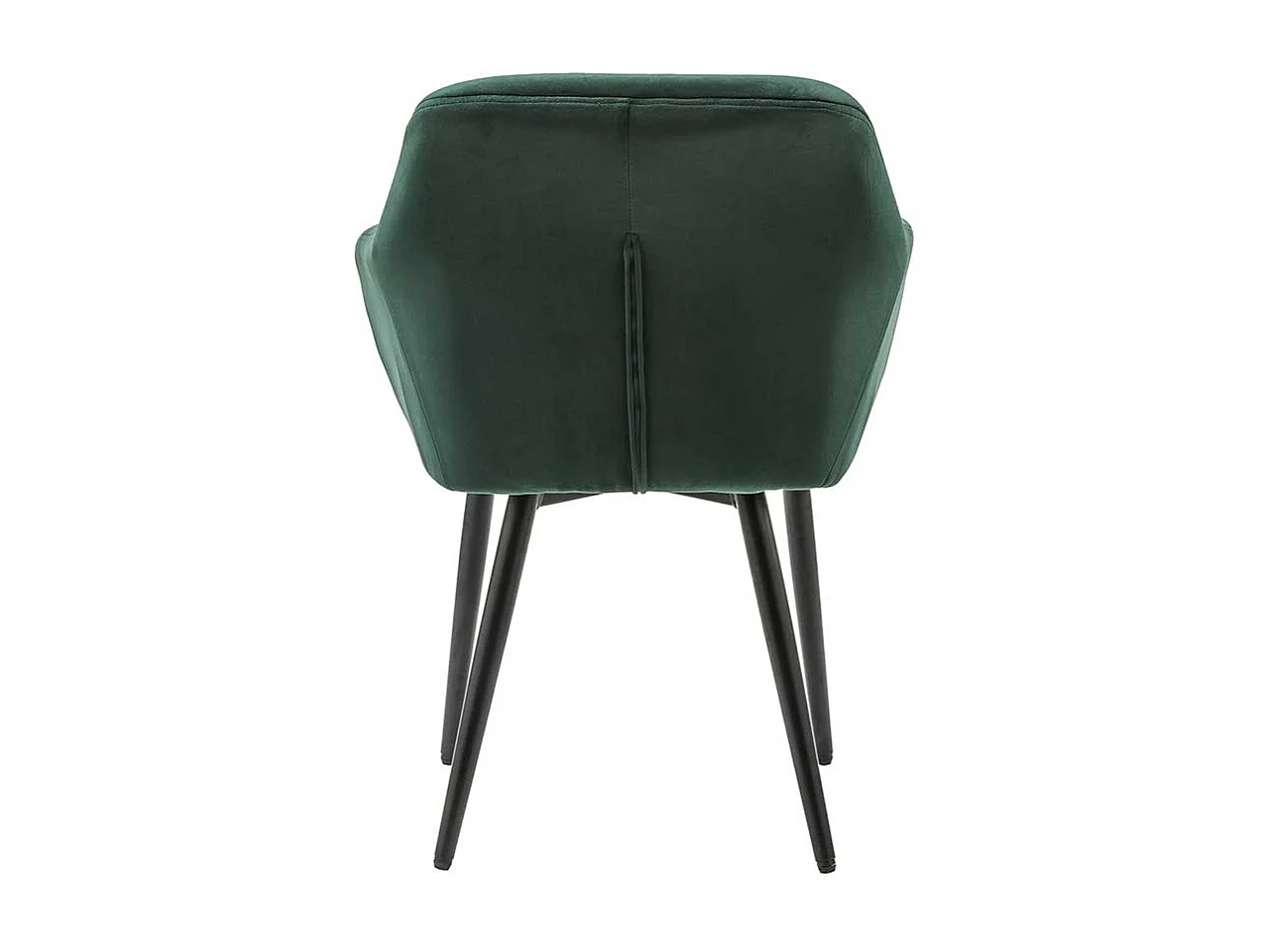 Esszimmerarmlehnstuhl in Dunkelgrün Samt Retrostil