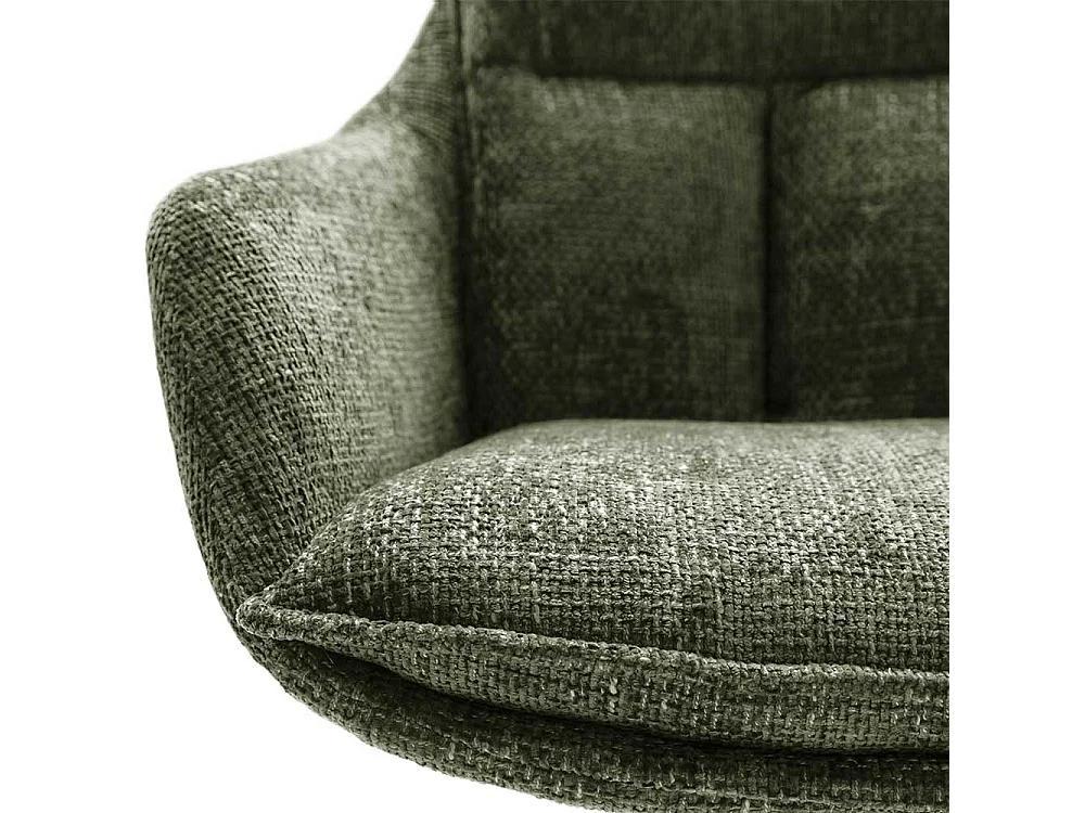 Esstisch Stühle mit Armlehnen Oliv Grün (2er Set)