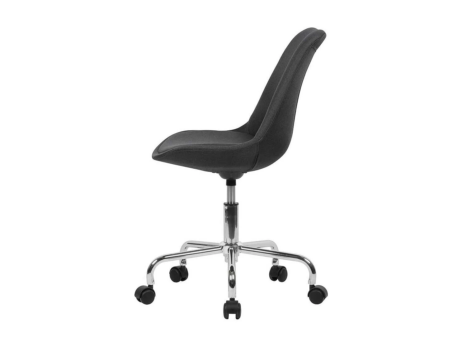 Drehstuhl in Schwarz Webstoff Schalensitz