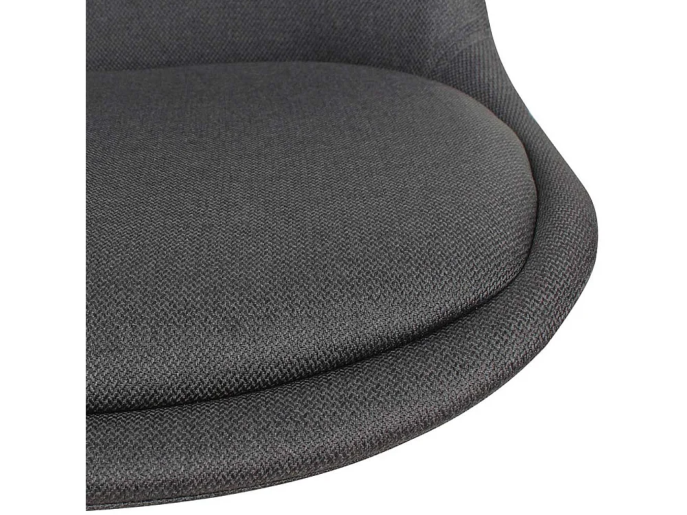 Drehstuhl in Schwarz Webstoff Schalensitz