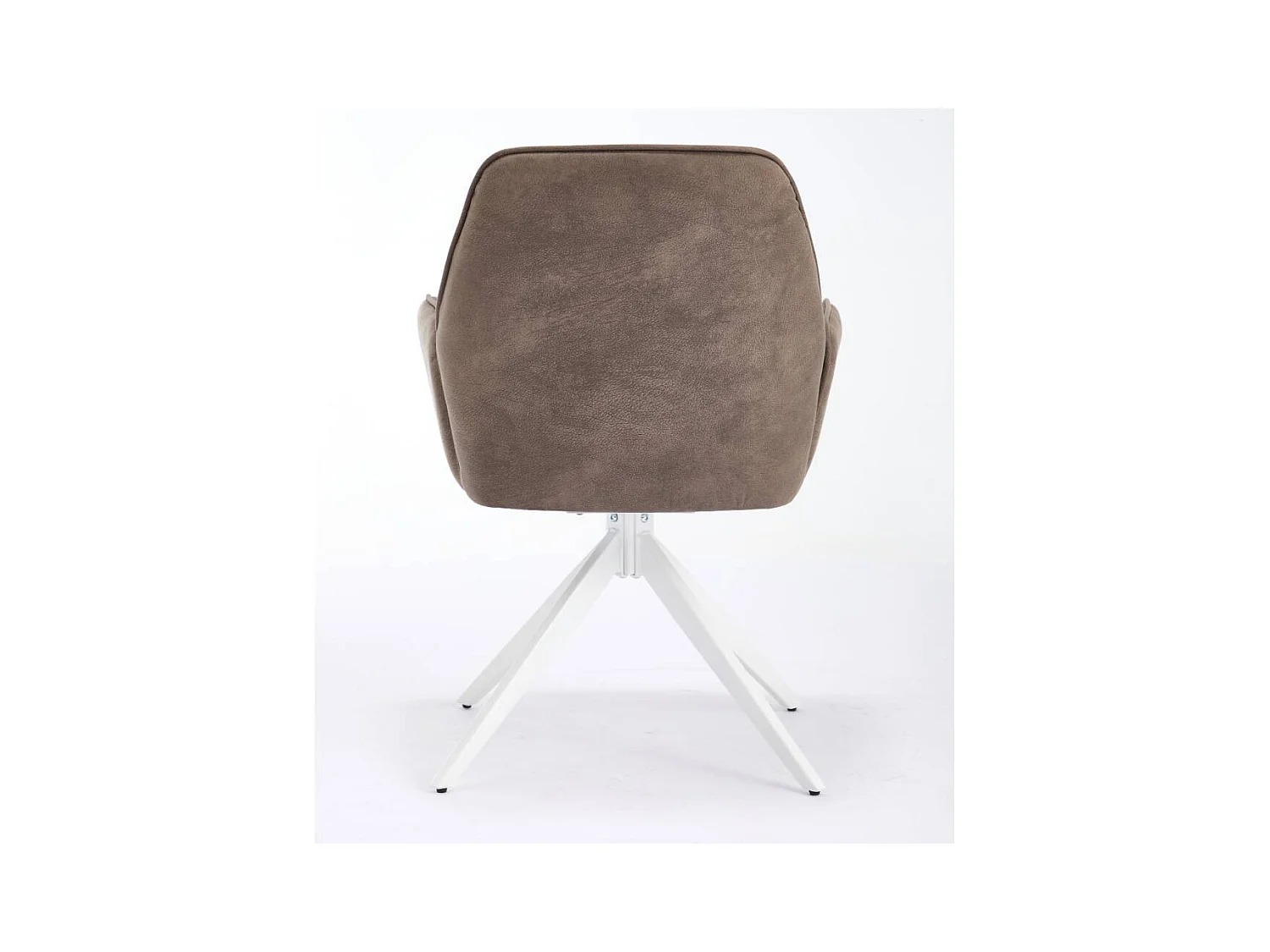 Drehstuhl Armlehnstuhl in Schlammfarben mit Gestell aus Metall (2er Set)