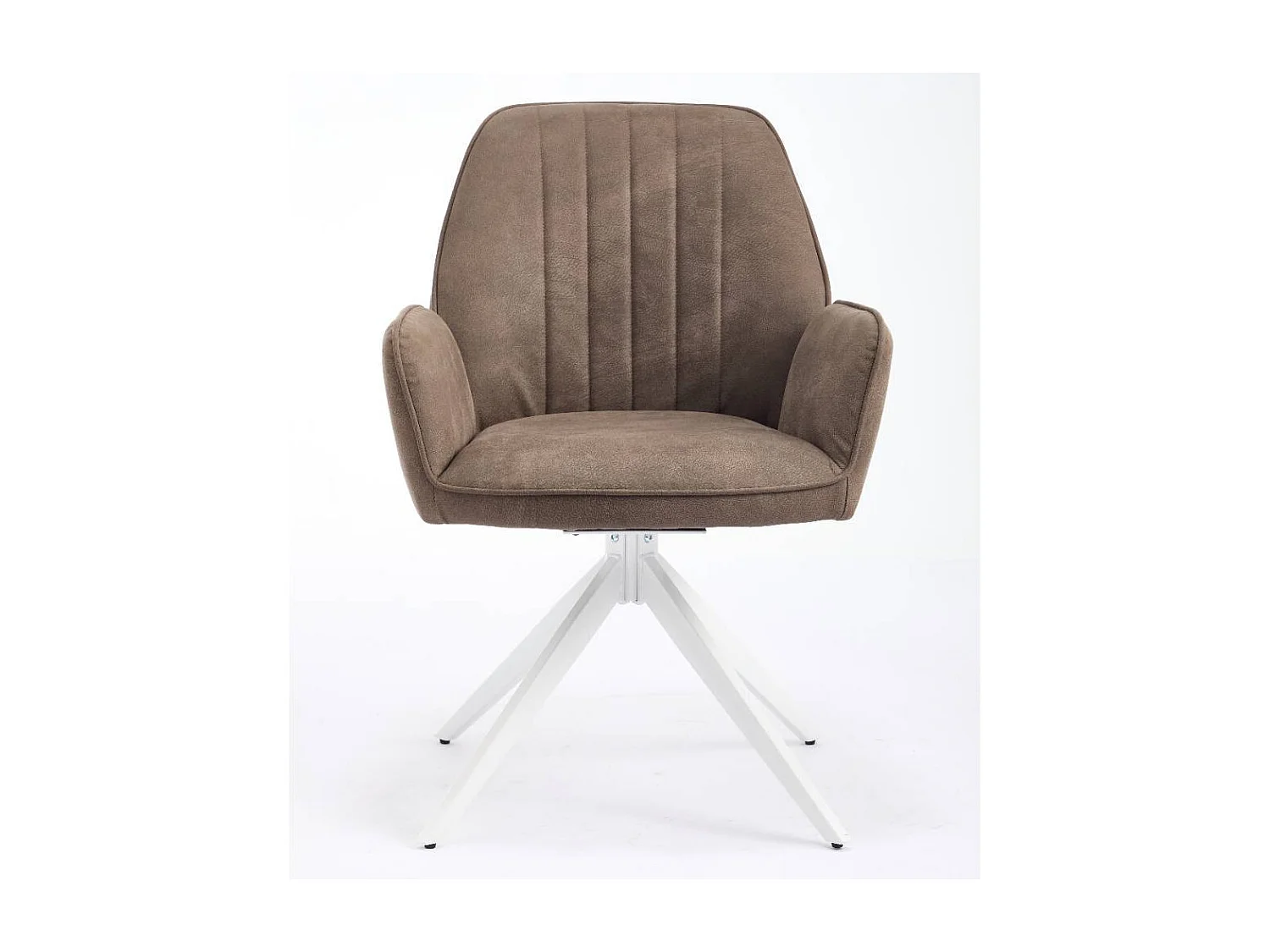 Drehstuhl Armlehnstuhl in Schlammfarben mit Gestell aus Metall (2er Set)