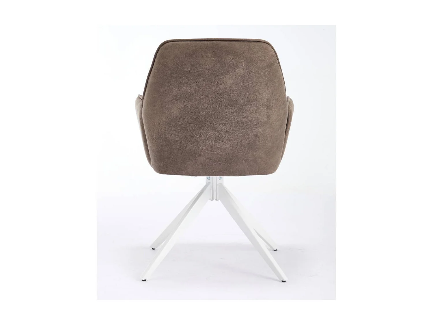 Drehstuhl Armlehnstuhl in Schlammfarben mit Gestell aus Metall (2er Set)