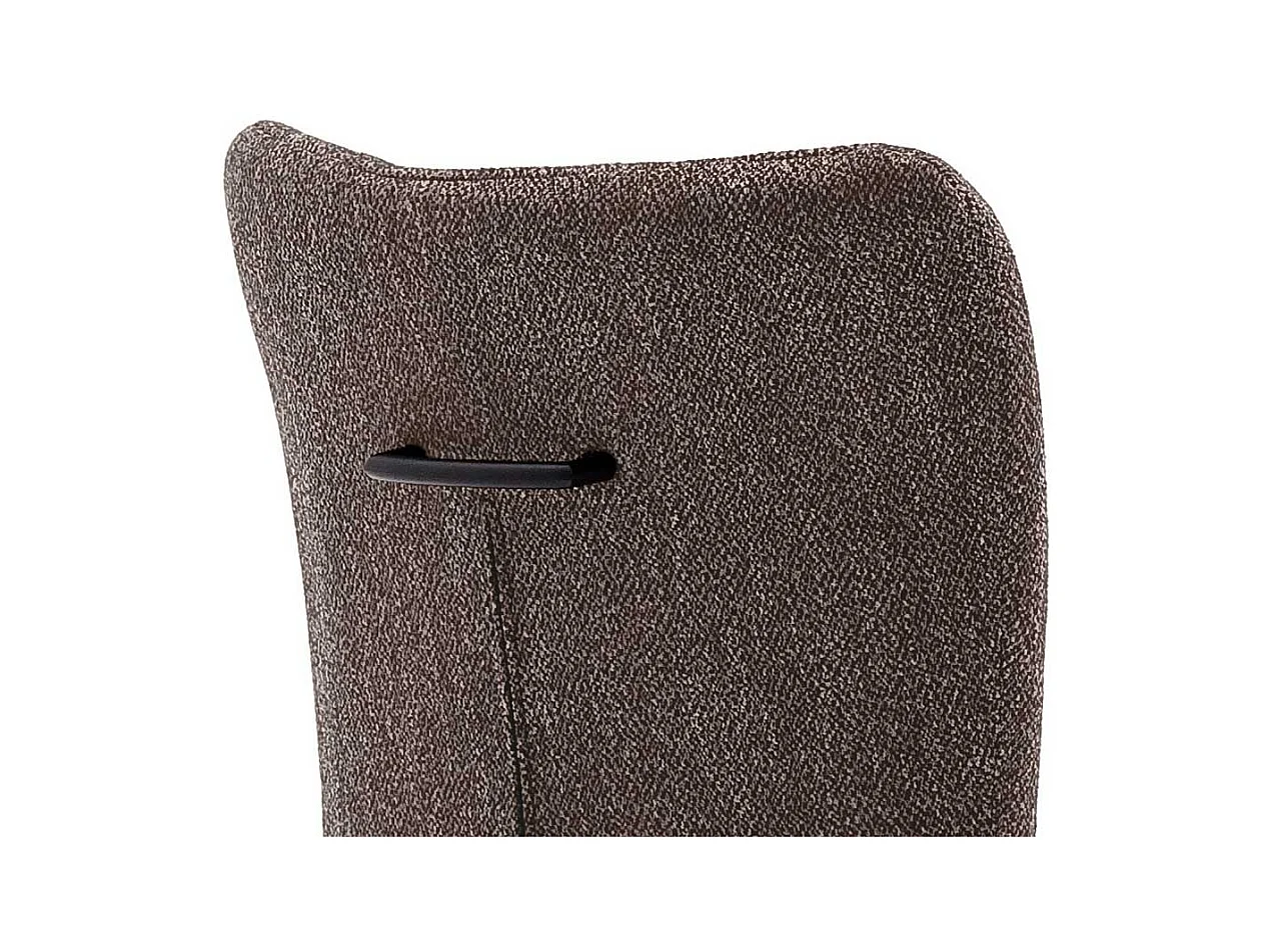 Drehbare St�hle in Hellbraun Stoff hoher Lehne (2er Set)