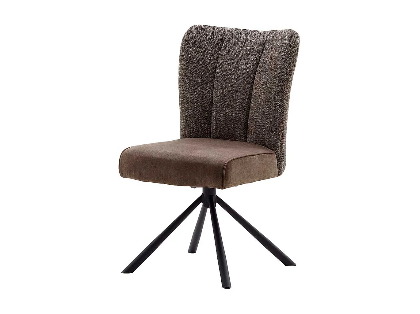 Drehbare St�hle in Hellbraun Stoff hoher Lehne (2er Set)