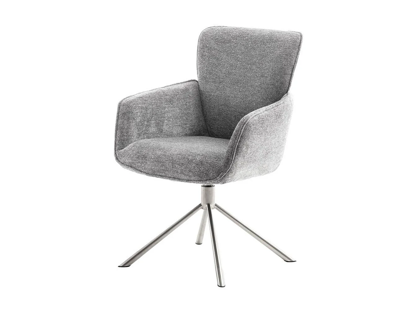 Polsterstuhl Wohnzimmerstuhl aus Chenillegewebe in modernem Design (2er Set)