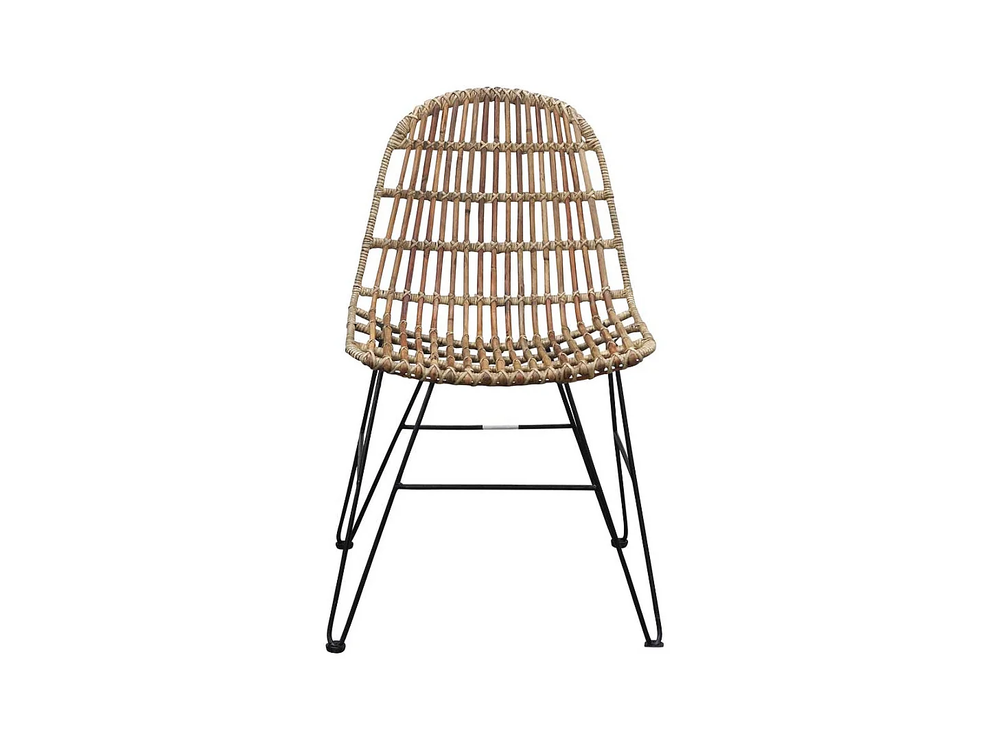Rattanstuhl für Esszimmer Metall