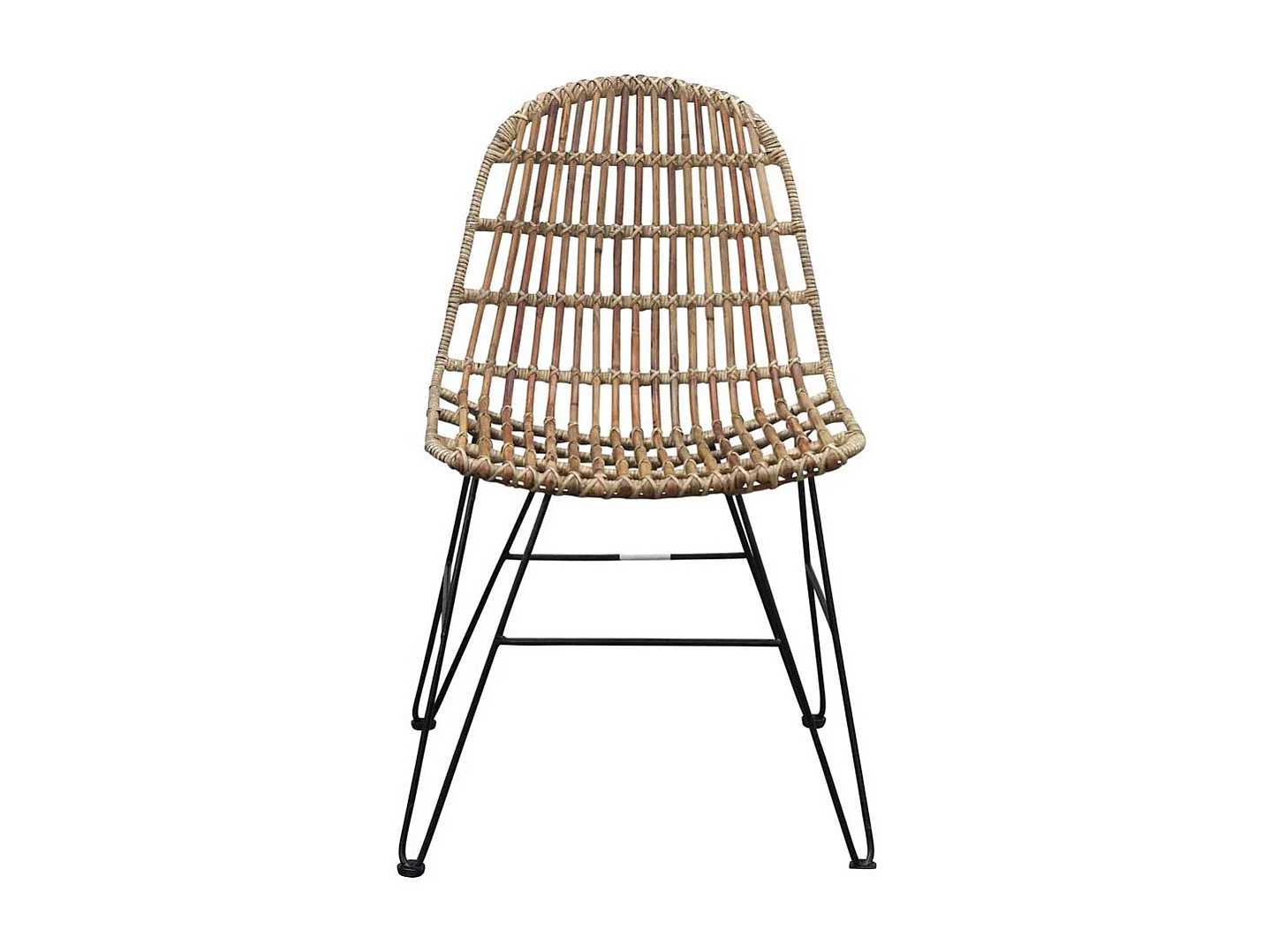 Rattanstuhl für Esszimmer Metall