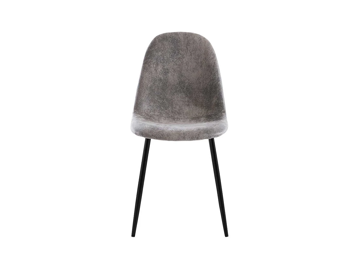 Esstisch St�hle im Skandi Design Hellgrau und Schwarz (2er Set)