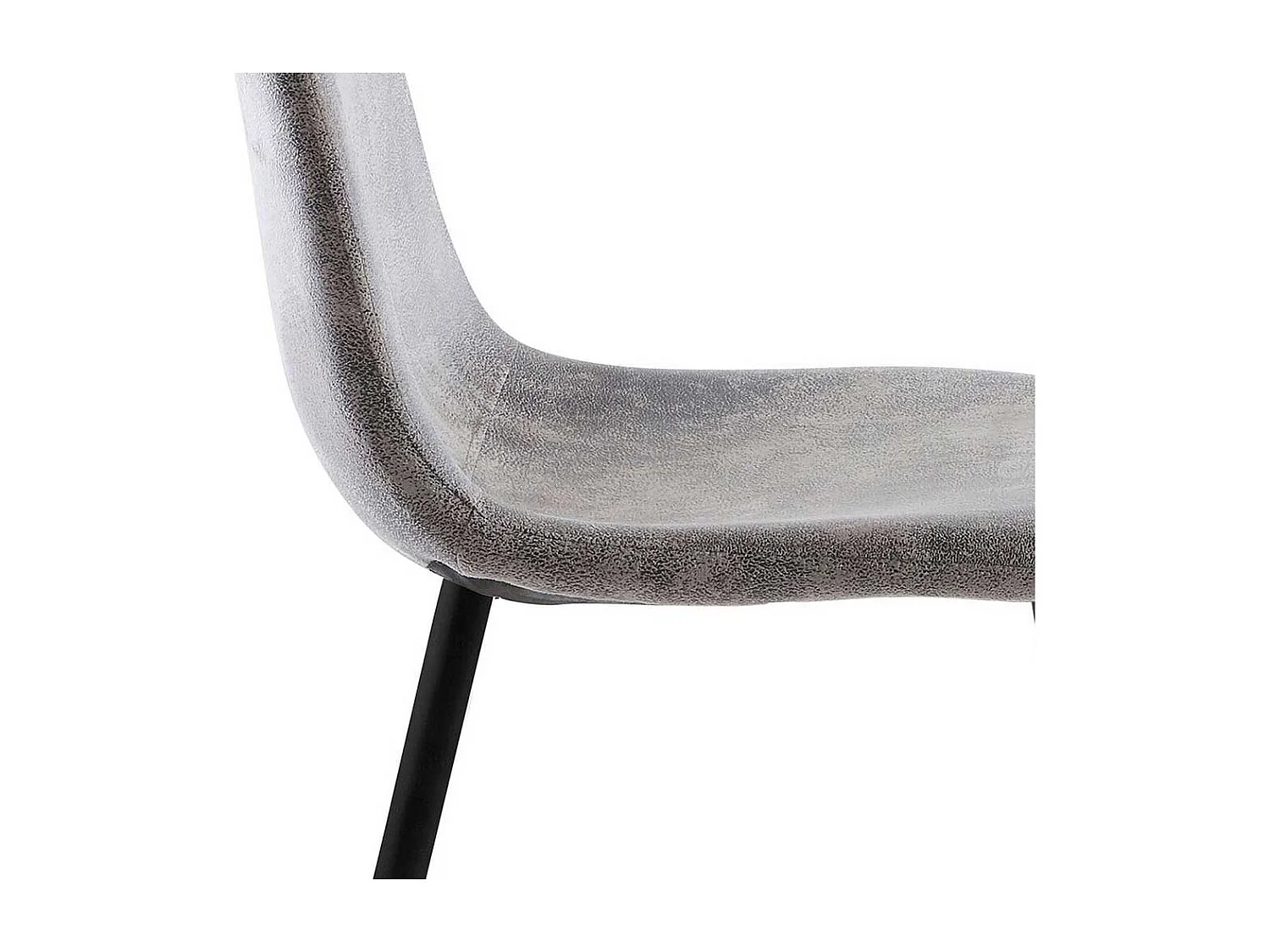 Esstisch Stühle im Skandi Design Hellgrau und Schwarz (2er Set)