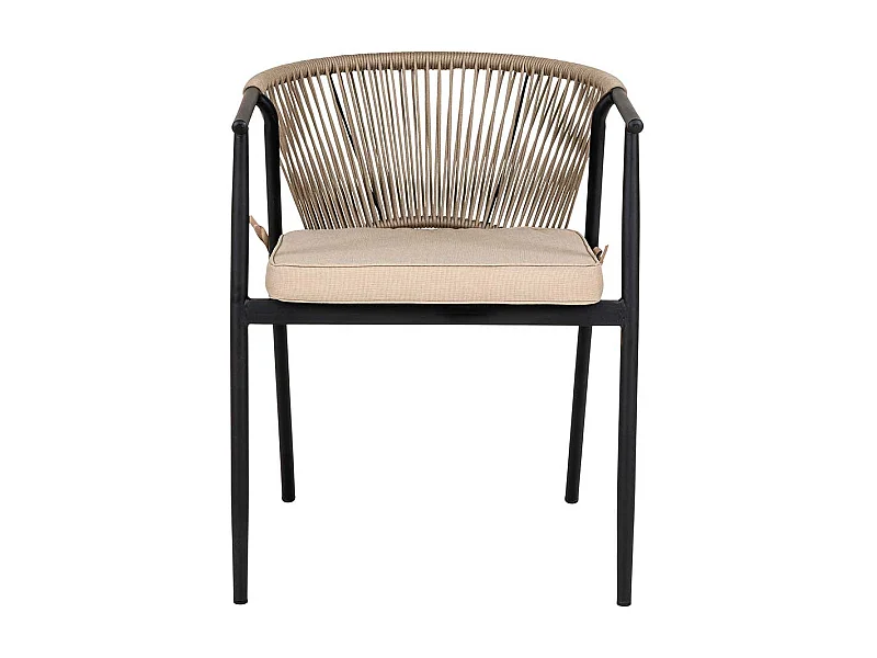 Esszimmerstuhl Set mit Polsterauflage Gestell aus Metall (4er Set)