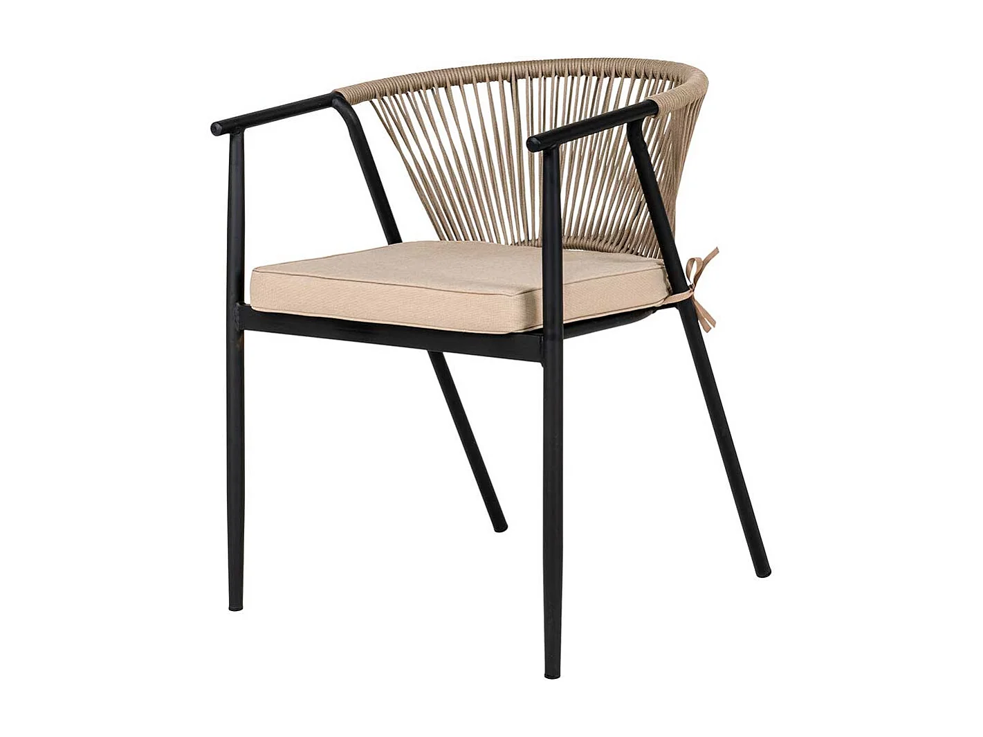 Esszimmerstuhl Set mit Polsterauflage Gestell aus Metall (4er Set)