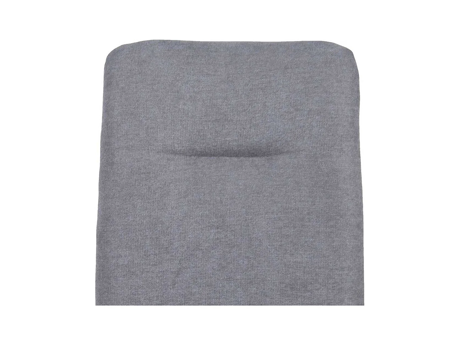 Esszimmer Polsterstühle in Hellgrau Webstoff Metallgestell (2er Set)