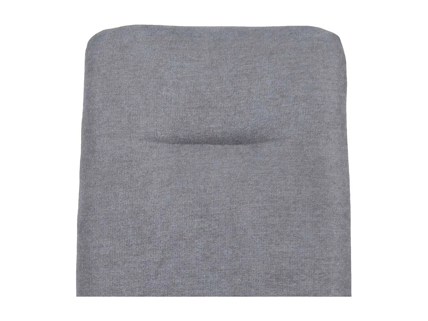 Esszimmer Polsterstühle in Hellgrau Webstoff Metallgestell (2er Set)