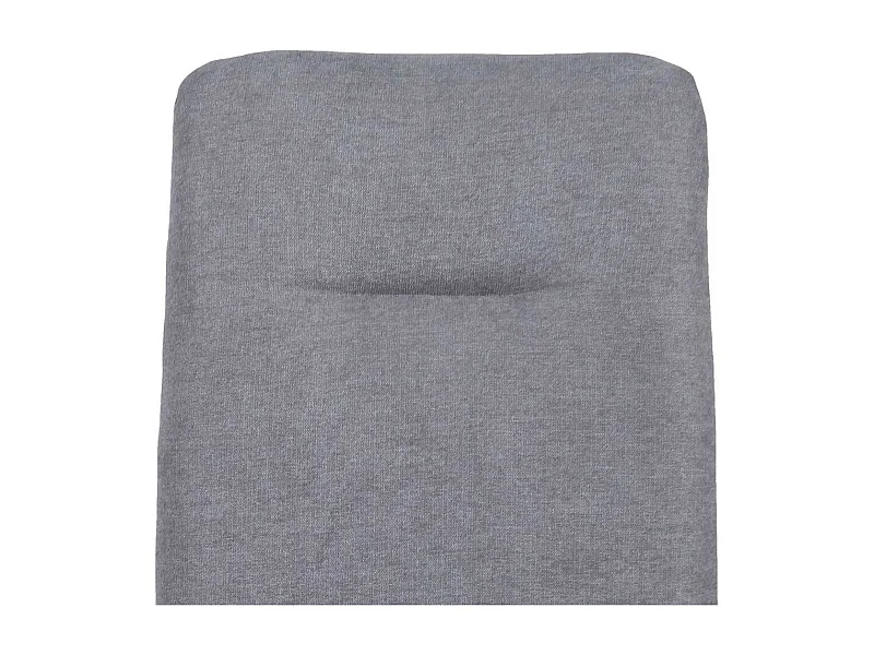 Esszimmer Polsterstühle in Hellgrau Webstoff Metallgestell (2er Set)