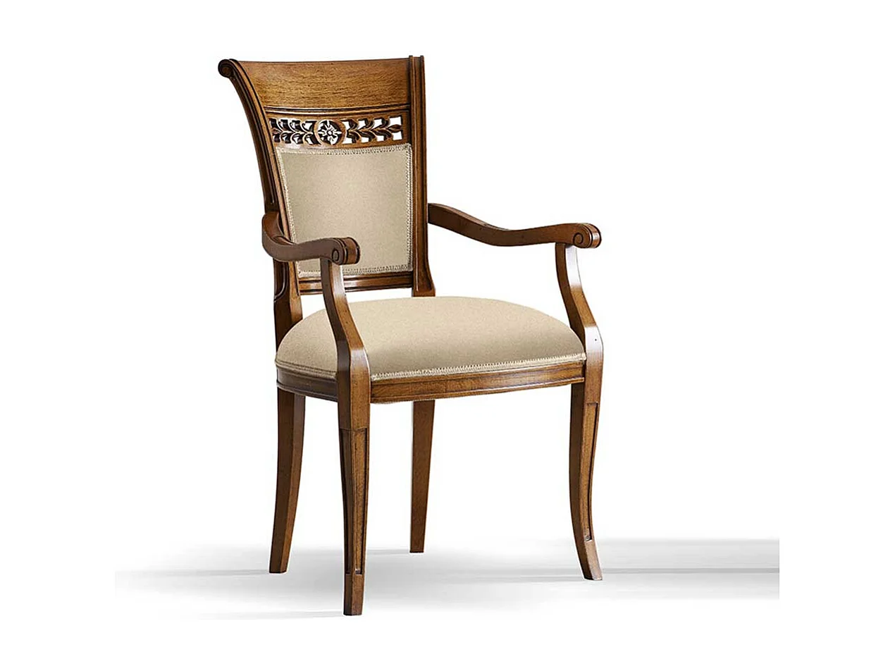 Hochwertiger Armlehnstuhl in italienischem Design hoher Lehne