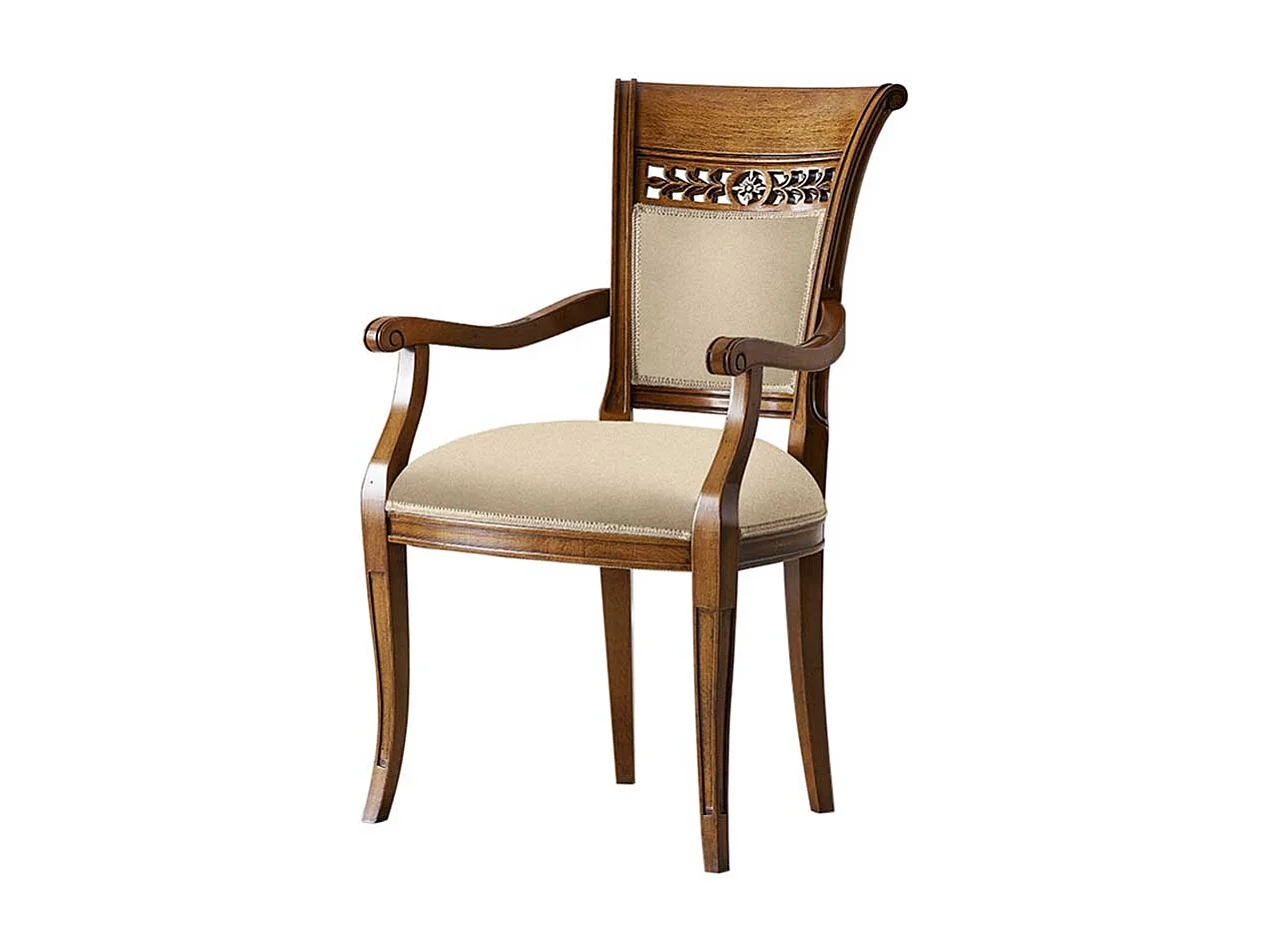 Hochwertiger Armlehnstuhl in italienischem Design hoher Lehne