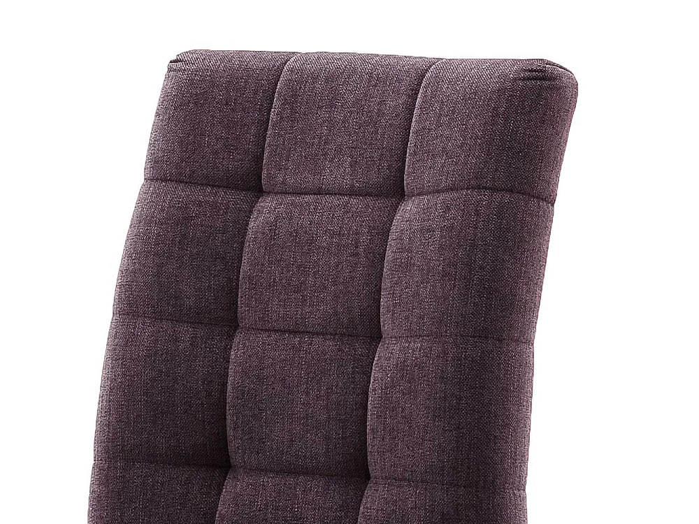 Freischwinger Sessel in Violett hoher Lehne (2er Set)