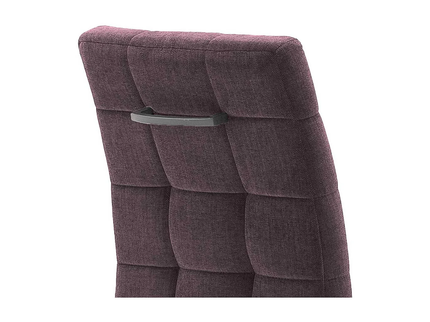 Freischwinger Sessel in Violett hoher Lehne (2er Set)