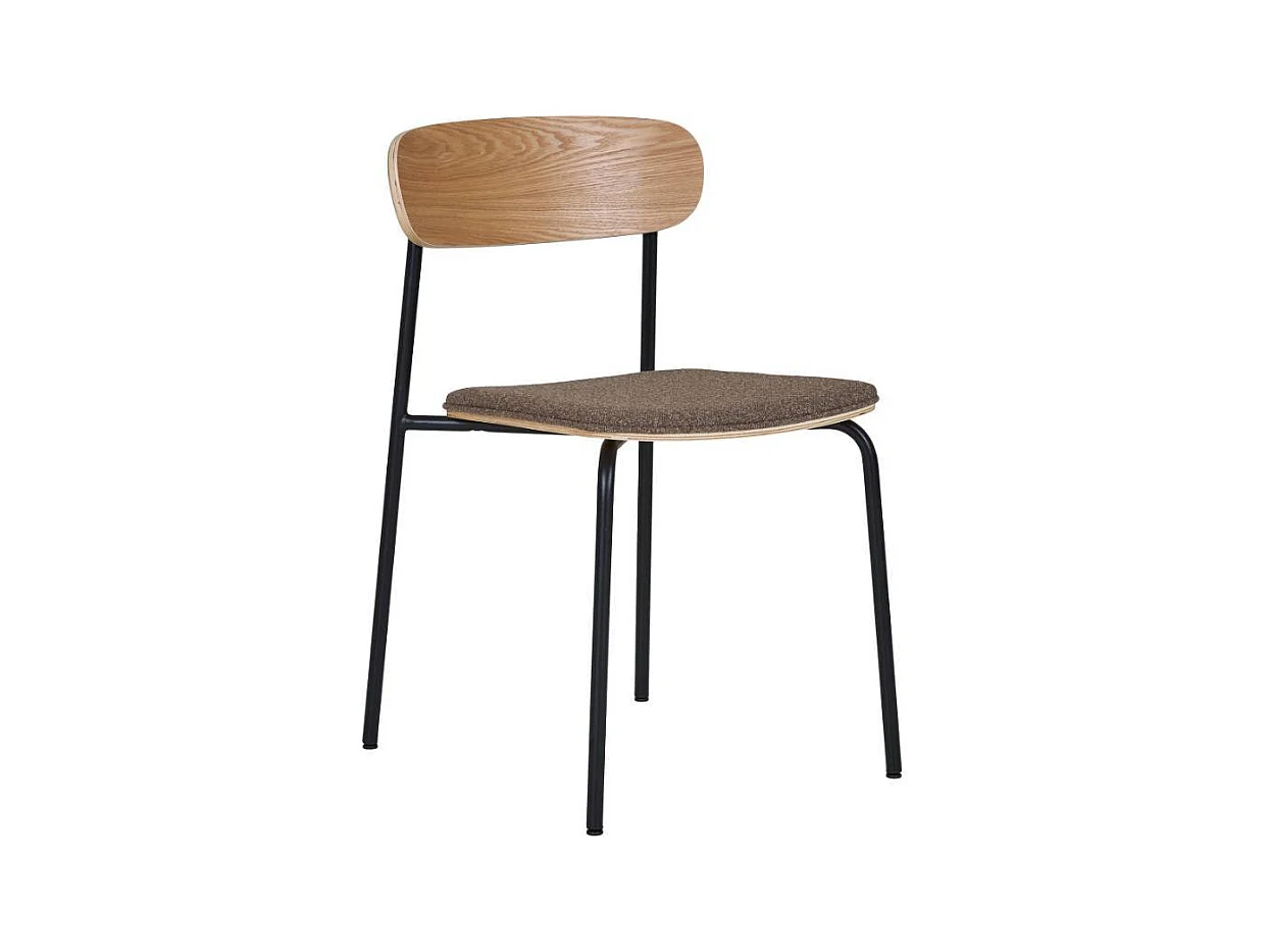 Esszimmerstuhl Küchenstuhl im Retrostil mit Gestell aus Metall (2er Set)